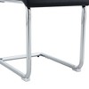 GlasFlength Indoor Dining Chairs Modern Dining Place with Comfortable Support for Dining Room or Kitchen, Black,16”*15.7”*37.4" - 2 of 4