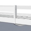 TopComfy Beds Kids Wooden Bamboo Bed Frame with Star Moon Decoration 8 Slats Support Toddler Bed Easy Assembly for Kids, White, 61.42"*33.85"*20.87" - 4 of 4