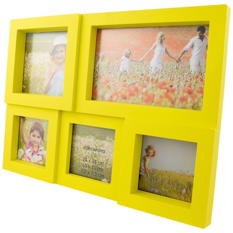 Northlight Yellow Multi-Sized Puzzled Collage Picture Frame, 4 of 7