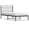 vidaXL Metal Bed Frame with Headboard Black 39.4 in.x78.7 in. - 2 of 4