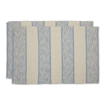 Design Imports Shadow Stripe - Stonewash Blue - 2 X 3 Ft - Set/2