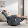 Kumasinova Massage Rocker Recliner Chair with Side Pockets&2 Cup Holders,Oversized Accent Swivel Chair with Retractable Footrest,300lbs Max - 2 of 4