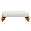 Syemin Ottomans and Benches Upholstered Storage Ottoman Bench, Entryway Bench, End of Bed Bench, Ottoman Foot Rest, Brown, 48.23"*19.49"*17.32" - 2 of 4