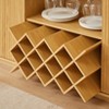 58" Modern Wavy Curve Sideboard-Multifunctional Storage Cabinet With Wine Rack And Glassware Holder, Adjustable Shelves - 4 of 4
