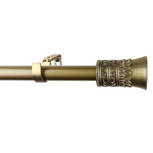 Urbanest 1-inch Diameter Tribale Adjustable Single Drapery Curtain Rod - 1 of 4