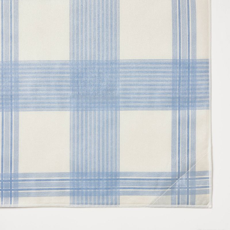 60&#34;x84&#34; Oiled Tablecloth Blue Plaid - Threshold&#8482; designed with Studio McGee, 4 of 5