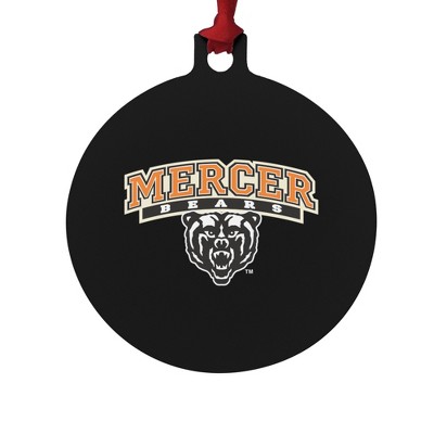 Mercer University Secondary Logo Aluminum Holiday Christmas Tree Ornament