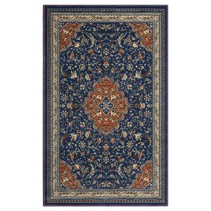 Non-Slip Rug Machine Washable 8'x10' ¨C Vintage Floral Area Rug Stain Resistant Traditional Carpet with Non-Slip Backing - 1 of 4
