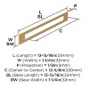 Amerock Medora Backplate for Cabinet Knobs and Pulls - 3 of 4