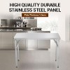 Worktable Workstation, Stainless Steel Prep Table Folding Table with Metal Adjusting Foot - 4 of 4