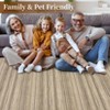 Fulvari Runner Rug,Modern Stripe Hallway Machine Washable Non-Slip Indoor Area Carpet for Living Room,brown,8'x10' - 4 of 4