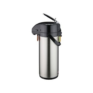 Winco Stainless Steel Lined Airpot, 3-Liter, Lever Top With 4 color tags - 1 of 4