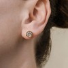 SHINE by Sterling Forever Sterling Silver Asscher Cut Bezel Set Stud Earrings - 2 of 4