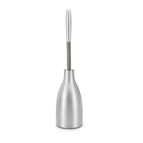 Hideaway Toilet Brush with Heavy Weight Stainless Steel Handle