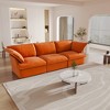 123.9" Cloud Modular Sectional Sofa, Modern Comfy Couch Filled with Down,Wide Deep Seat Couches for Living Room Apartment Lounge Bedroom - 2 of 4