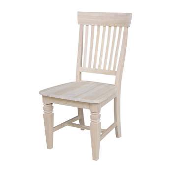 Set of 2 Tall Java Chair Unfinished - International Concepts