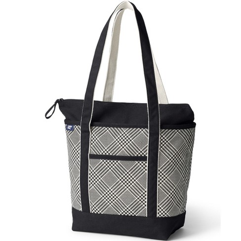 Lands' End Medium Print Canvas Tote Bag