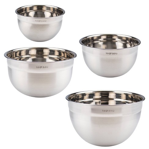 Tovolo Set of 4 Stainless Steel Mixing Bowls - image 1 of 3