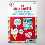 Paper Magic 24ct Silly Sweet Valentine's Day Scratch off Joke Classroom Exchange Cards