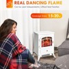 SEVOBAL Indoor Fireplaces 22" Electric Fireplace Heater, Freestanding Fire Place Stove with Overheating Protection, White, 16.25"*11"*21.5" - 2 of 4