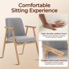 Living Room Accent Chairs Mid Century Modern Reading Arm Chair, Upholstered Bedroom Chair with Soild Wood Frame - 4 of 4