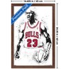 Trends International Michael Jordan - Watercolor Framed Wall Poster Prints - 3 of 4