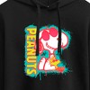 Women's - Peanuts - Peanuts Snoopy Woodstock Cropped Graphic Hoodie - 2 of 4