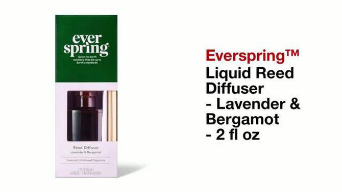 Liquid Reed Diffuser - Lavender &#38; Bergamot - 2 fl oz - Everspring&#8482;, 2 of 5, play video