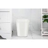 Aoibox Small Trash Can Wastebasket for Kitchen, Office, Bathroom - Pack of 2 in White and Gray, Durable & Stylish - 3 of 4