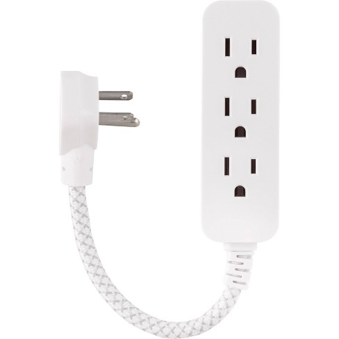 Ge 6' Power Pack Outlet Strip/3 Outlet Extension Cord Wall Adapter : Target