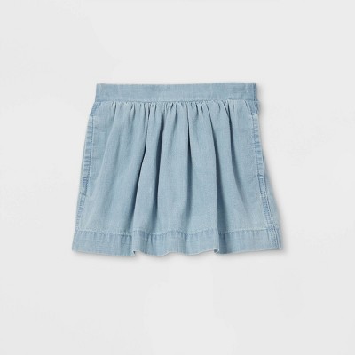 Toddler Girls' Denim Skorts - Cat & Jack™ Light Wash