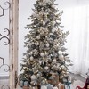 TopComfy Decorative Object Glass Christmas Ball Ornaments Set of 6 for Holiday Party Decorations, White, 4.3"*4.3"*4.3" - 4 of 4
