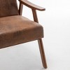 NicBex Accent Chair Upholstery Solid Wood Frame Lounge Chair Reading Chair Comfy Chair Extra Seating for Living Room - 3 of 4