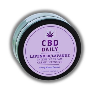 Earthly Body Daily Lavender Intensive Cream (1.7 oz) - High-Potency Therapeutic Relief & Moisturizing - 1 of 2