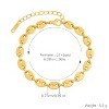 Gold-Tone Oval Link Chain Bracelet, Minimalist Jewelry for Women, Daily & Styling Occasions - 4 of 4