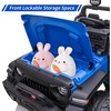 24V Kids Ride on 2 Seaters Electric Car with Remote Control, 2 * 120W Motors Battery Powered 20" Extra Large Seats, Blue - 2 of 4