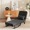 KWPZQEB Folding Sofa Chair, Convertible Sleeper Chair with Pillow and Adjustable Backrest, Pullout Sleeper Chair for Living Room, Bedroom - 2 of 4