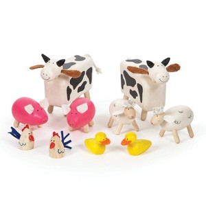 Bigjigs® Toys Wooden Farm Animals, Set of 10 - 1 of 3