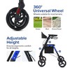 CENGHU Lightweight Rolling Walker with Big Wheels and Seat,Foldable Rollator Walkers for Seniors - 4 of 4