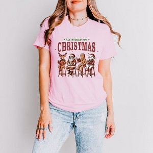 Simply Sage Market Women's Booked For Christmas Stool Short Sleeve Graphic Tee - 1 of 4