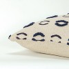 20"x20" Geometric Motif Polyester Filled Pillow Navy - Donny Osmond Home: Cotton Canvas, Indoor Square Accent, Zippered - 4 of 4