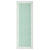 Scalloped Pattern Rugs for Living Room Bedroom Soft Non Slip Low Pile Throw Carpet Washable Foldable Area Rug - 4 of 4