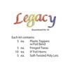 Beistle New Year Legacy Assortment for 10 guests includes 45 items Silver - 3 of 3