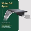 Cobbe Matte Black Widespread Waterfall Bathroom Sink Faucet 3-Hole 8-Inch Modern Bathroom Faucet Two-Handle Sink Faucet - 4 of 4