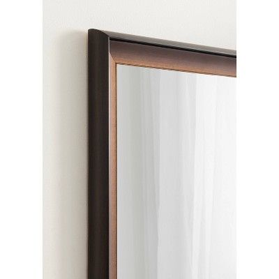 Gotley 24x36 Bronze Rectangular Wall Mirror with Scooped Frame
