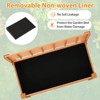 Tangkula Raised Garden Bed w/ Trellis Wooden Elevated Planter Box w/ Legs & Liner Brown - 4 of 4