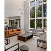 Urban Ambiance Luxury Modern Farmhouse Indoor Chandelier,  38-3/8''H x 35-1/2"W x 35-1/2''D,  Brushed Nickel Finish, UHP4606 - 2 of 4