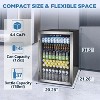 ZAFRO 145 Can Beverage Fridge, 4.4Cu.Ft Cooler with Adjustable Thermostat & Glass Door for Beer/Wine, Bar/Office - 4 of 4