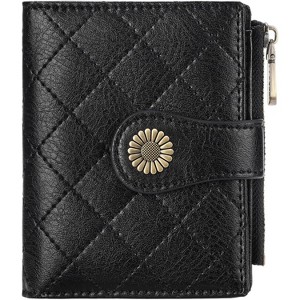 BEAFUP Women's Wallet,Slim RFID Blocking Bifold Wallet with Zipper Coin Pocket – PU Leather Compact Card Holder - 1 of 4