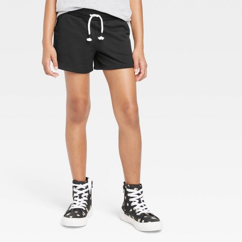 Girls' Knit Pull-on Shorts - Cat & Jack™ Black L Plus : Target